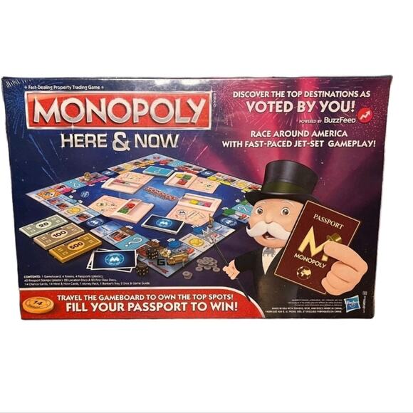 Monopoly Here & Now World Edition from Hasbro - YouTube Hasbro Monopoly Here & Now Game - Red and Blue Edition NEW SEALED